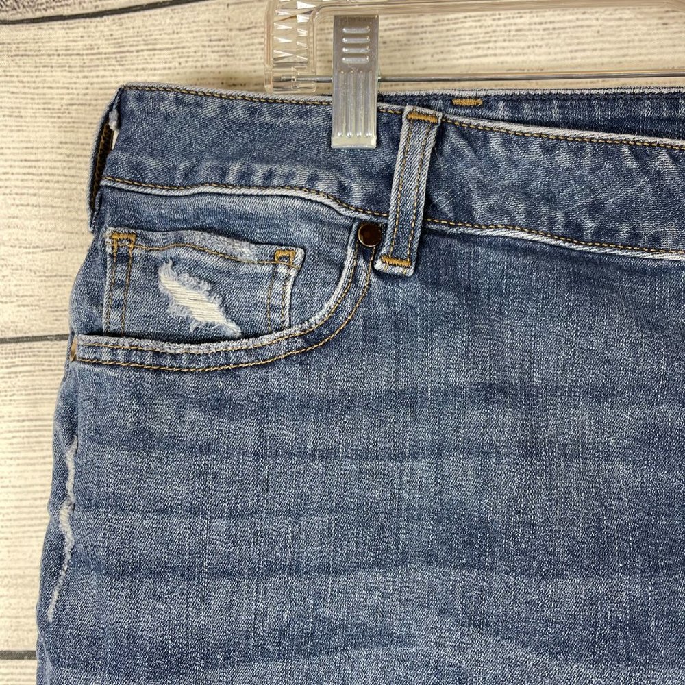 Lane Bryant Distressed Denim Short Shorts Sz 22 - Picture 5 of 10